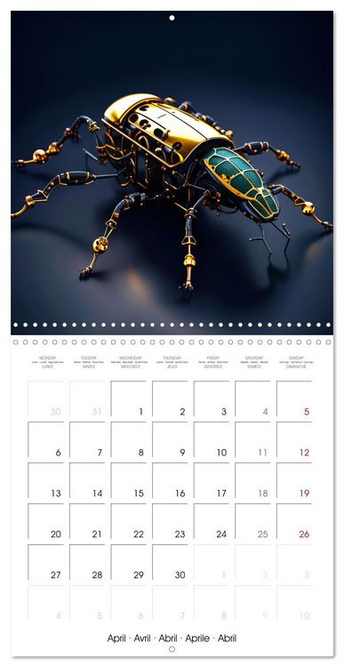 Produktbild: Mechanical Insects (Wall Calendar 2026 12 &times; 12 Inch) CALVENDO 12 Month Wall Calendar