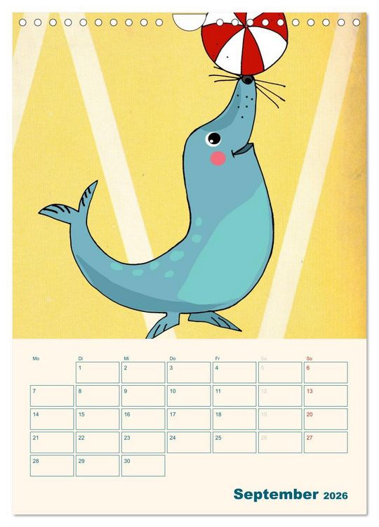Produktbild: Kindliche Motive von Little Miss Arty - Illustrationen! (Wandkalender 2026 DIN A4 hoch), CALVENDO Monatskalender