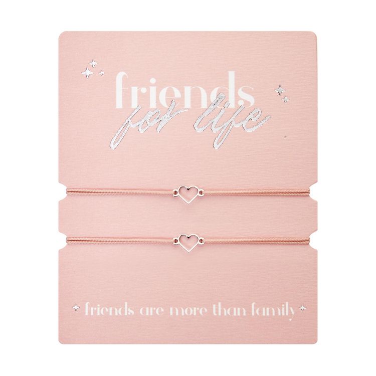 Produktbild: Armband - "friends for life" Edelstahl - Herz