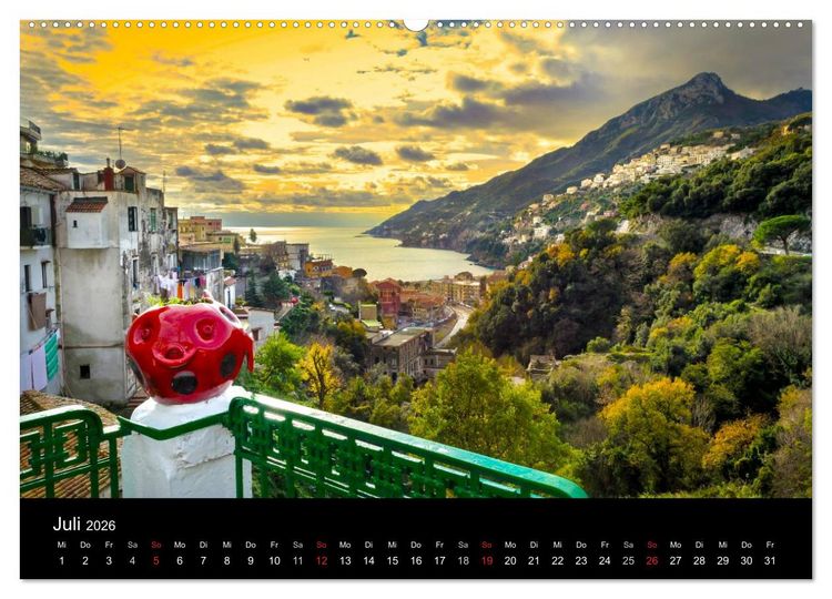 Produktbild: Vietri sul Mare an der Amalfik&uuml;ste (hochwertiger Premium Wandkalender 2026 DIN A2 quer), Kunstdruck in Hochglanz