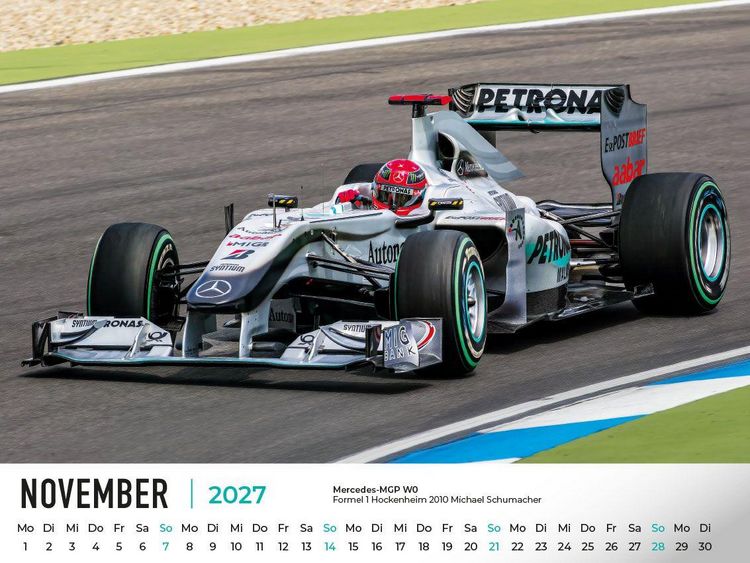 Produktbild: Mercedes im Rennsport Kalender 2027