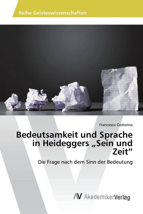 Produktbild: Bedeutsamkeit und Sprache in Heideggers "Sein und Zeit"