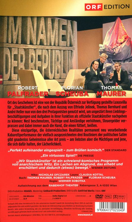 Produktbild: Wir Staatsk&uuml;nstler - Staffel 1 [2 DVDs]