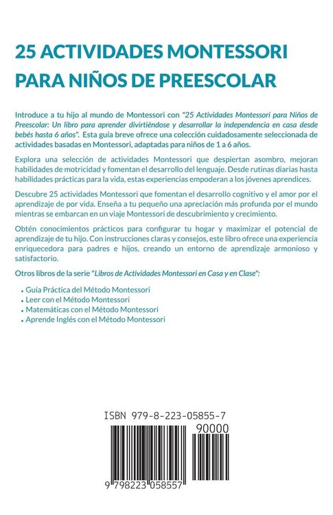 Produktbild: 25 Actividades Montessori Para Ni&ntilde;os de Preescolar