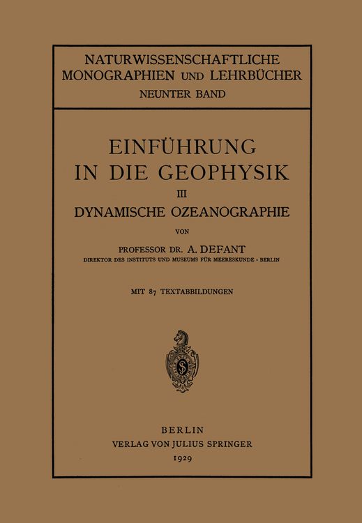 Produktbild: Einf&uuml;hrung in die Geophysik