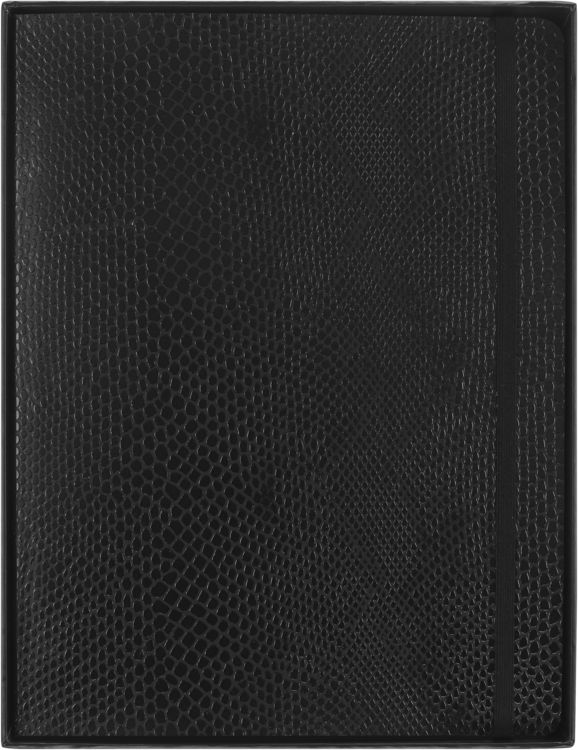 Produktbild: Moleskine Vegea Boa Notizbuch, XL, liniert, weicher Einband, schwarz, in Box