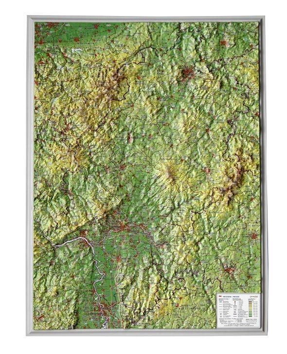 Produktbild: Hessen klein 1:700.000 Reliefkarte