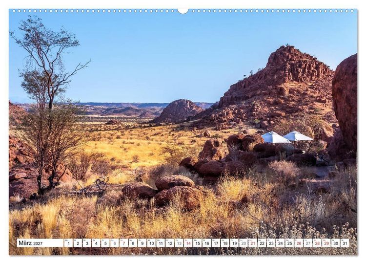 Produktbild: Namibia - Farben und Licht (hochwertiger Premium Wandkalender 2027 DIN A2 quer), Kunstdruck in Hochglanz