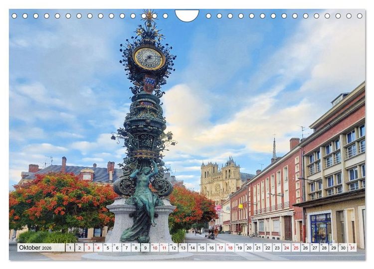 Produktbild: Amiens - geschichtstr&auml;chtig, malerisch, authentisch (Wandkalender 2026 DIN A4 quer), CALVENDO Monatskalender