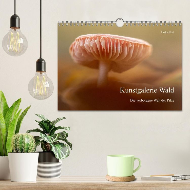 Produktbild: Kunstgalerie Wald - die verborgene Welt der Pilze (Wandkalender 2027 DIN A4 quer), CALVENDO Monatskalender