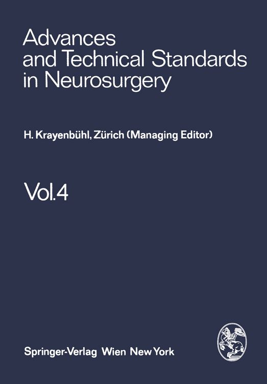 Produktbild: Advances and Technical Standards in Neurosurgery