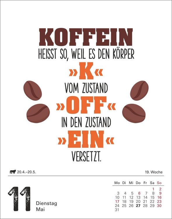 Produktbild: Lange Rede kurzer Gin Tagesabrei&szlig;kalender 2027 - Der Spr&uuml;che-Kalender