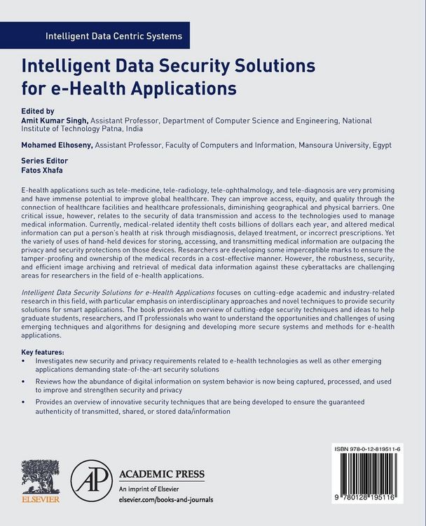 Produktbild: Intelligent Data Security Solutions for e-Health Applications