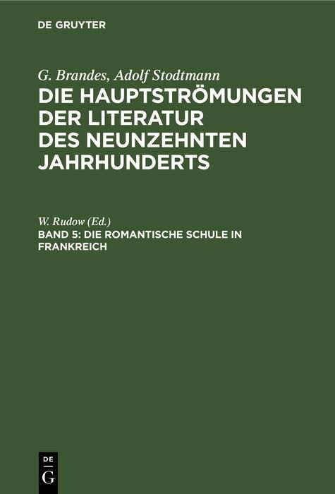 Produktbild: Die romantische Schule in Frankreich