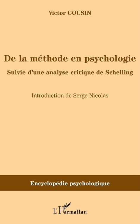 Produktbild: De la m&eacute;thode en psychologie