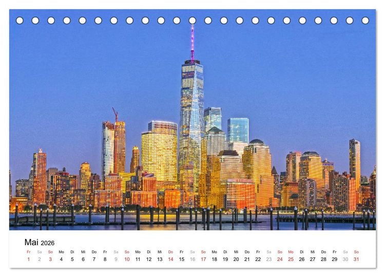 Produktbild: New York - New York. Impressionen der Mega-City (Tischkalender 2026 DIN A5 quer), CALVENDO Monatskalender