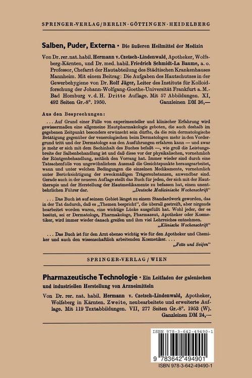 Produktbild: Die &auml;u&szlig;eren Heilmittel 1950&ndash;1955