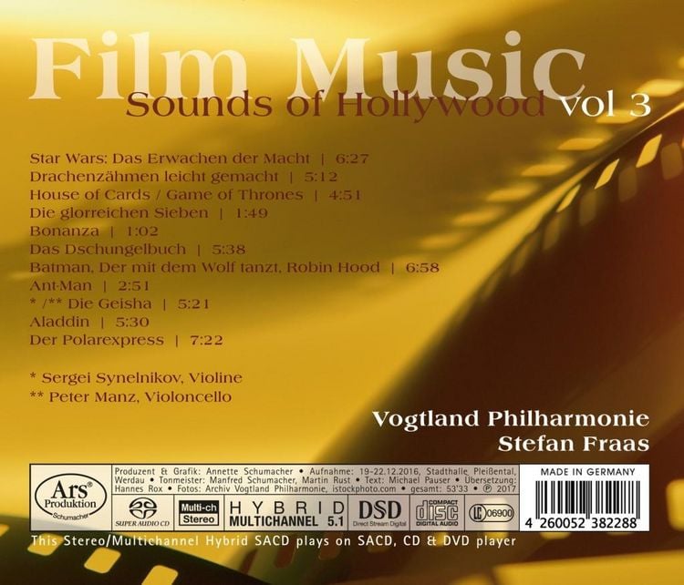Produktbild: Film Music-Sounds of Hollywood Vol.3