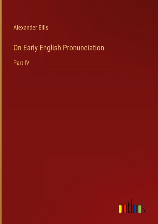 Produktbild: On Early English Pronunciation
