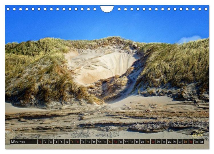 Produktbild: Nordsee-D&uuml;nen (Wandkalender 2026 DIN A4 quer), CALVENDO Monatskalender