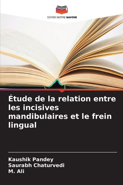 Produktbild: &Eacute;tude de la relation entre les incisives mandibulaires et le frein lingual