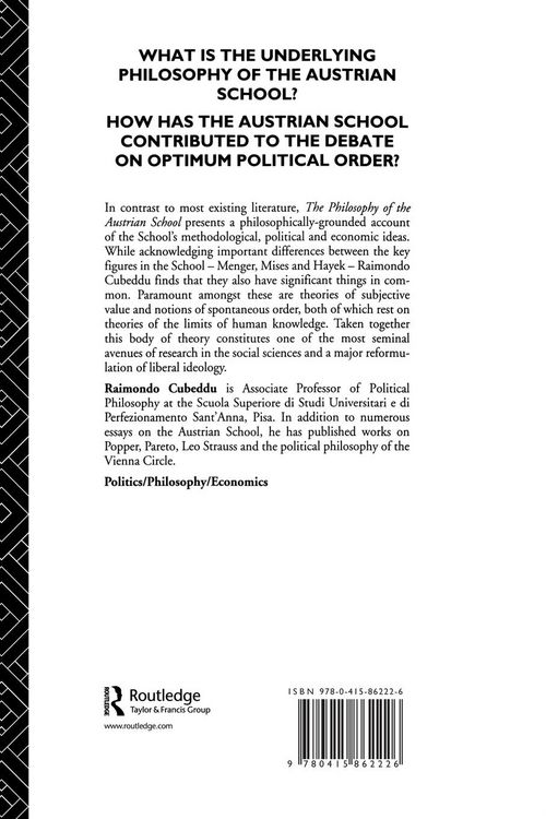 Produktbild: The Philosophy of the Austrian School
