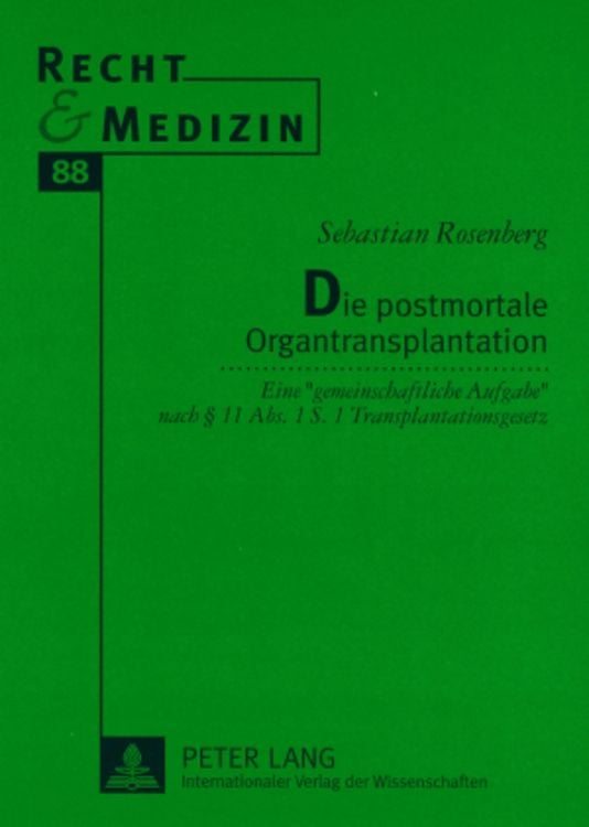 Produktbild: Die postmortale Organtransplantation