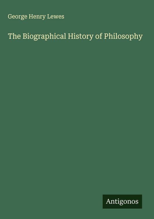 Produktbild: The Biographical History of Philosophy