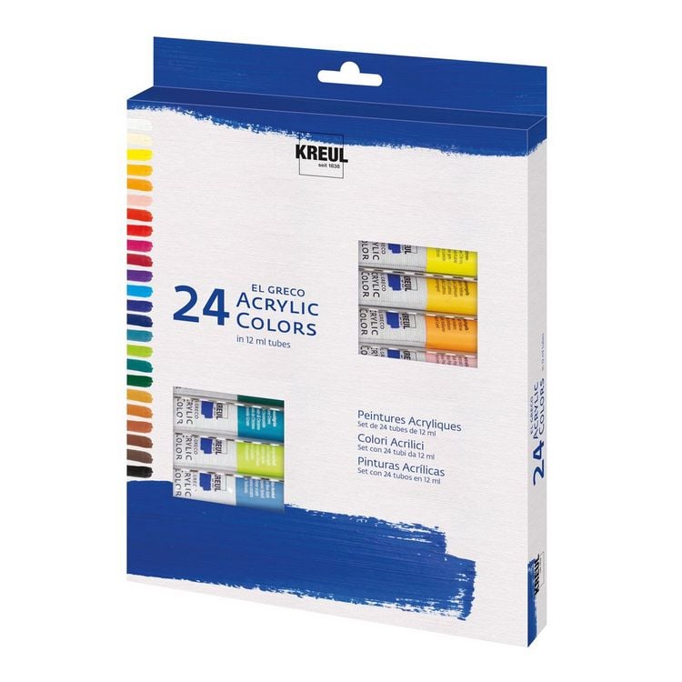 Produktbild: KREUL el Greco Acrylic Set 24 x 12 ml Tuben