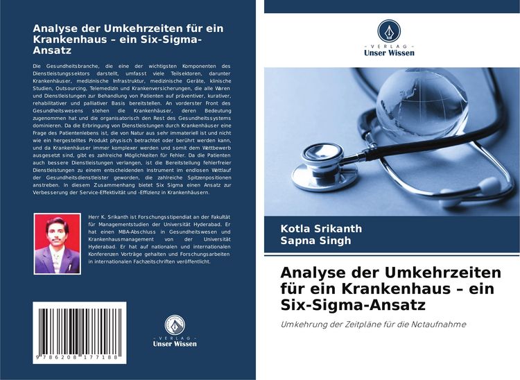 Produktbild: Analyse der Umkehrzeiten f&uuml;r ein Krankenhaus - ein Six-Sigma-Ansatz