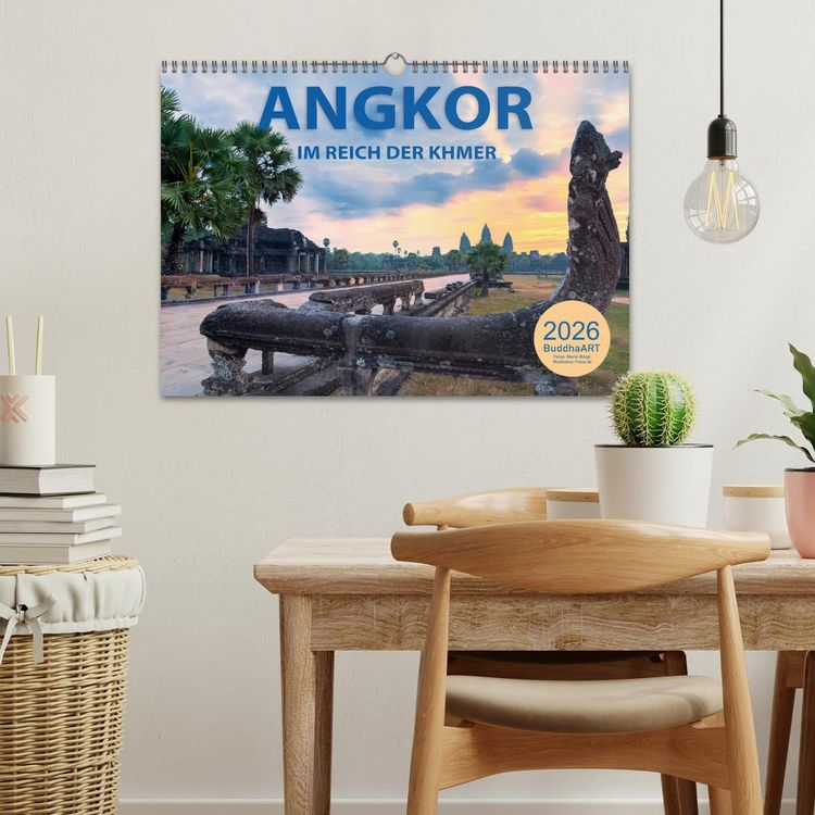Produktbild: ANGKOR - IM REICH DER KHMER (Wandkalender 2026 DIN A3 quer), CALVENDO Monatskalender