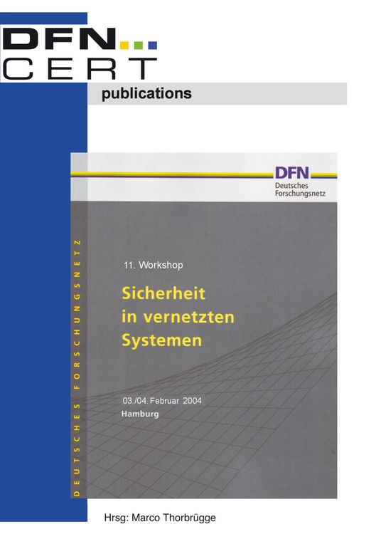 Produktbild: 11. Workshop "Sicherheit in vernetzten Systemen"