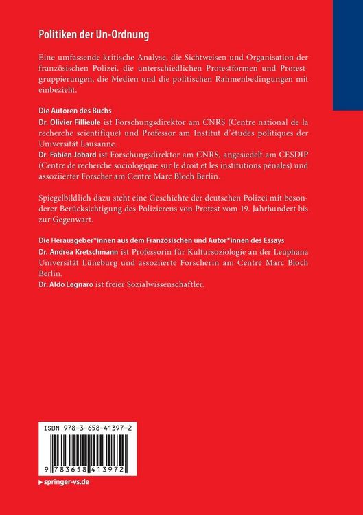 Produktbild: Politiken der Un-Ordnung