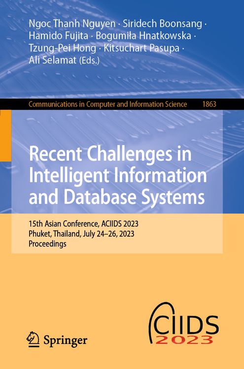 Produktbild: Recent Challenges in Intelligent Information and Database Systems