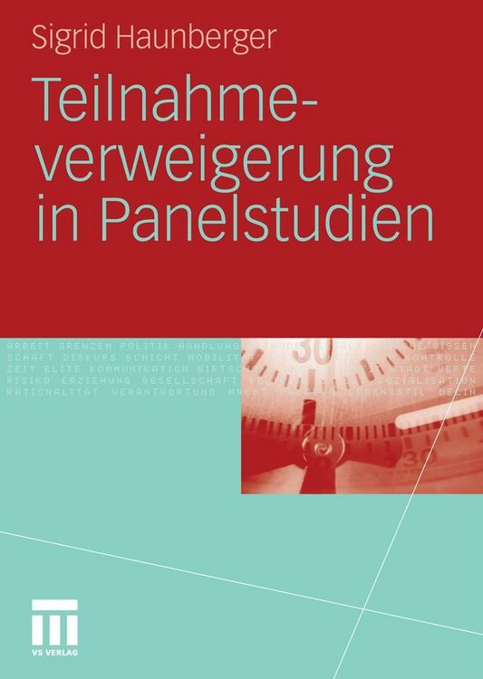 Produktbild: Teilnahmeverweigerung in Panelstudien