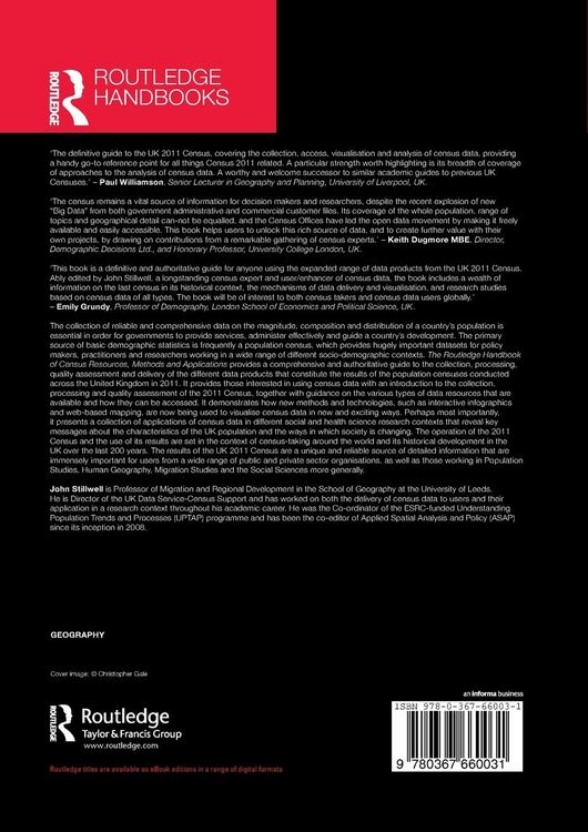 Produktbild: The Routledge Handbook of Census Resources, Methods and Applications