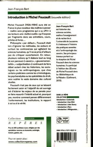 Produktbild: Introduction &agrave; Michel Foucault