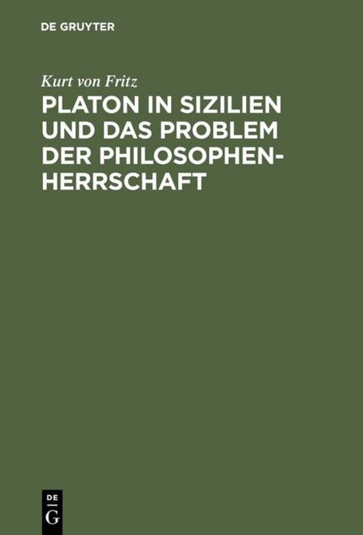 Produktbild: Platon in Sizilien und das Problem der Philosophenherrschaft