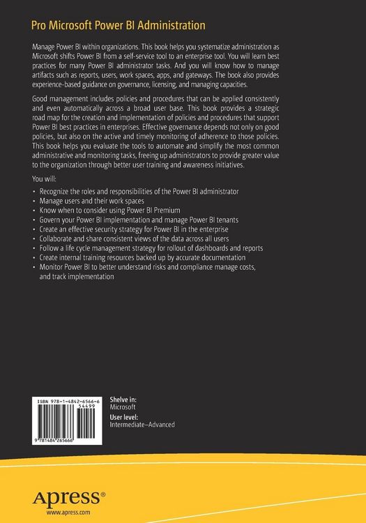 Produktbild: Pro Microsoft Power BI Administration