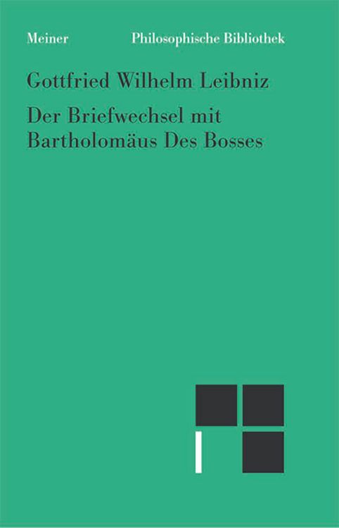 Produktbild: Der Briefwechsel mit Bartholom&auml;us Des Bosses