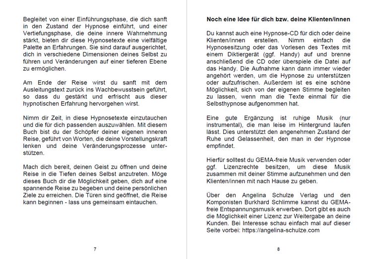 Produktbild: Hypnosetexte zum Vorlesen und selber Zusammenstellen 4