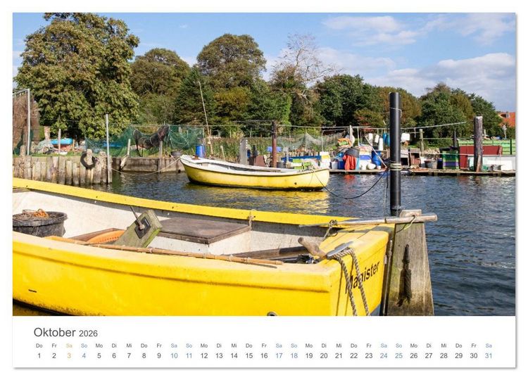 Produktbild: Fischersiedlung Holm an der Schlei (hochwertiger Premium Wandkalender 2026 DIN A2 quer), Kunstdruck in Hochglanz