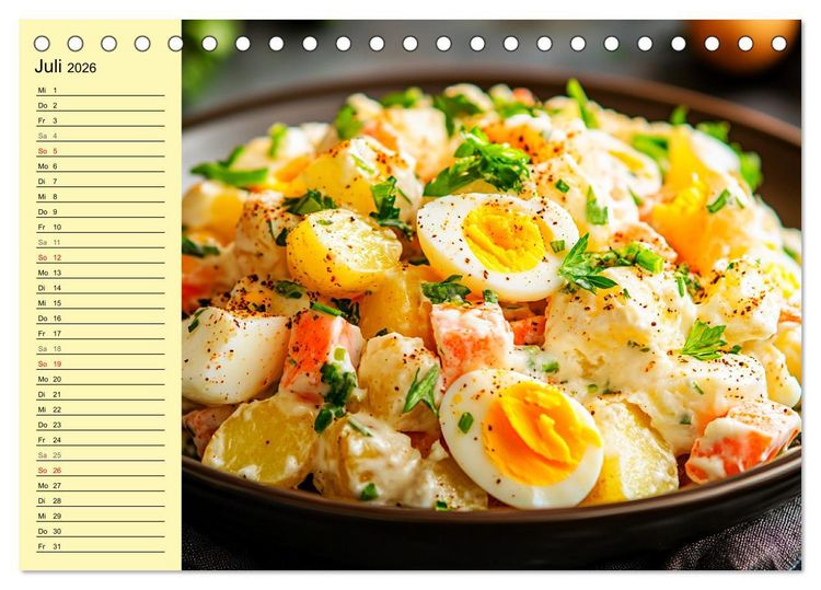 Produktbild: Herzhafte Kartoffeln. Leckeres aus der Super-Knolle (Tischkalender 2026 DIN A5 quer), CALVENDO Monatskalender