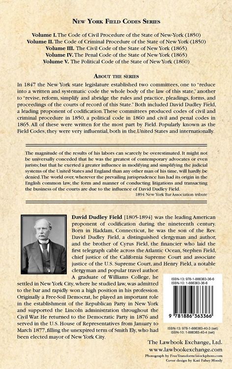 Produktbild: The Penal Code of the State of New York