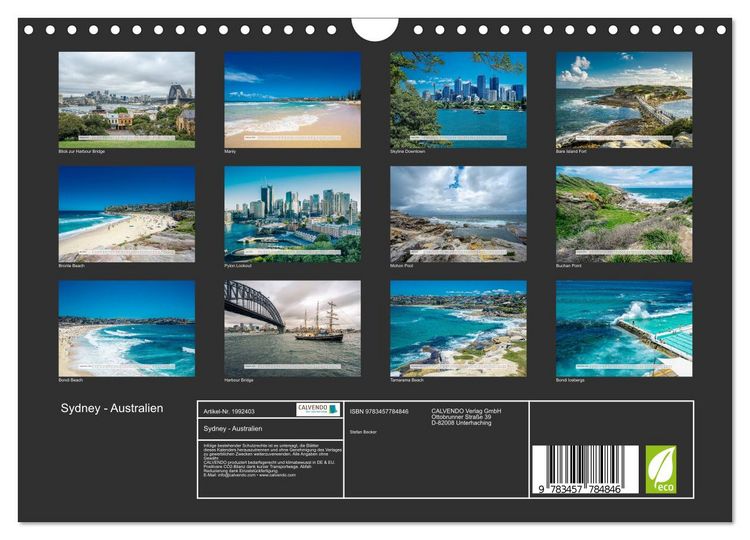 Produktbild: Sydney - Australien (Wandkalender 2026 DIN A4 quer), CALVENDO Monatskalender
