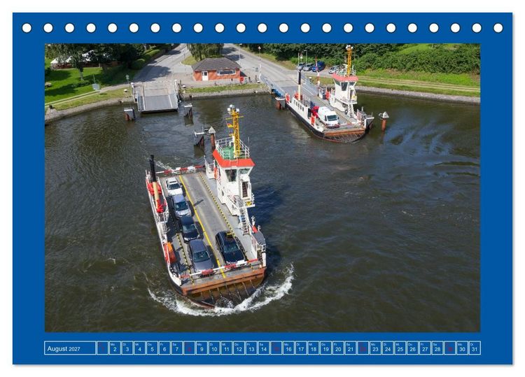 Produktbild: Unterwegs auf dem Nord-Ostsee-Kanal (Tischkalender 2027 DIN A5 quer), CALVENDO Monatskalender