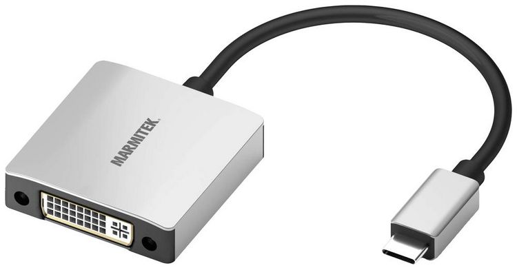 Produktbild: Marmitek USB-C&reg; Adapter [1x USB-C&reg; - 1x DVI] USB-C / DVI Adapter 0.15 m