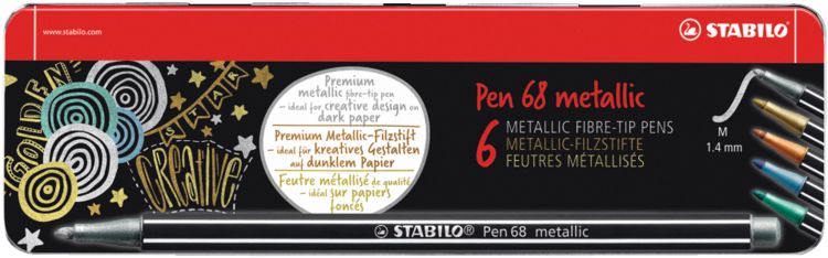 Produktbild: STABILO Filzstift Pen 68 metallic