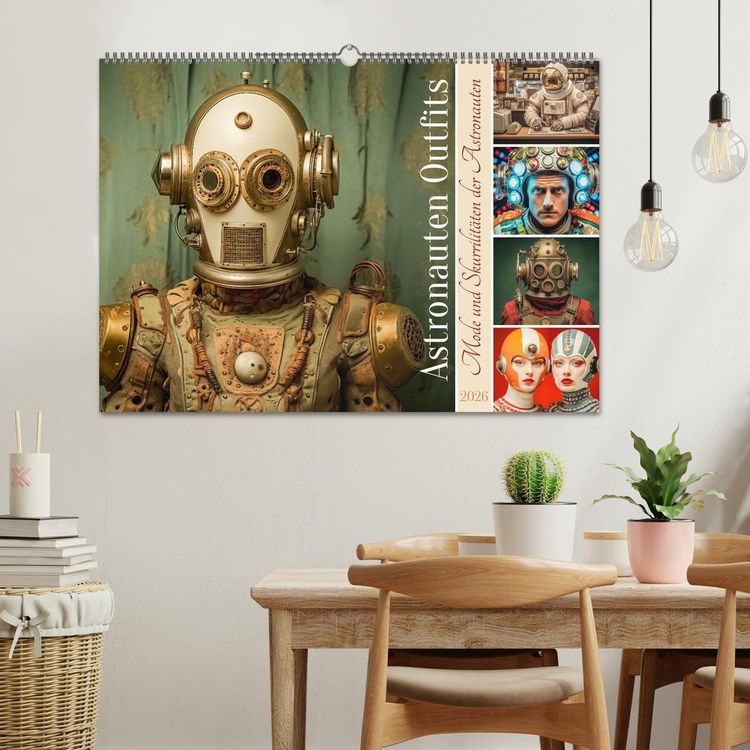 Produktbild: Astronauten Outfits (Wandkalender 2026 DIN A2 quer), CALVENDO Monatskalender
