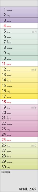Produktbild: Planer Farbenspiel 2027